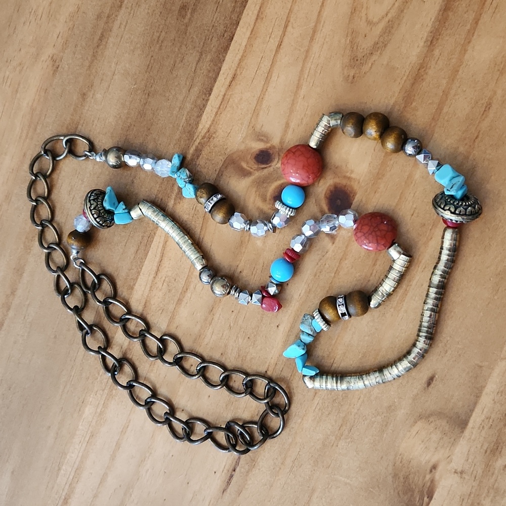 Multi Colored Beaded Necklace